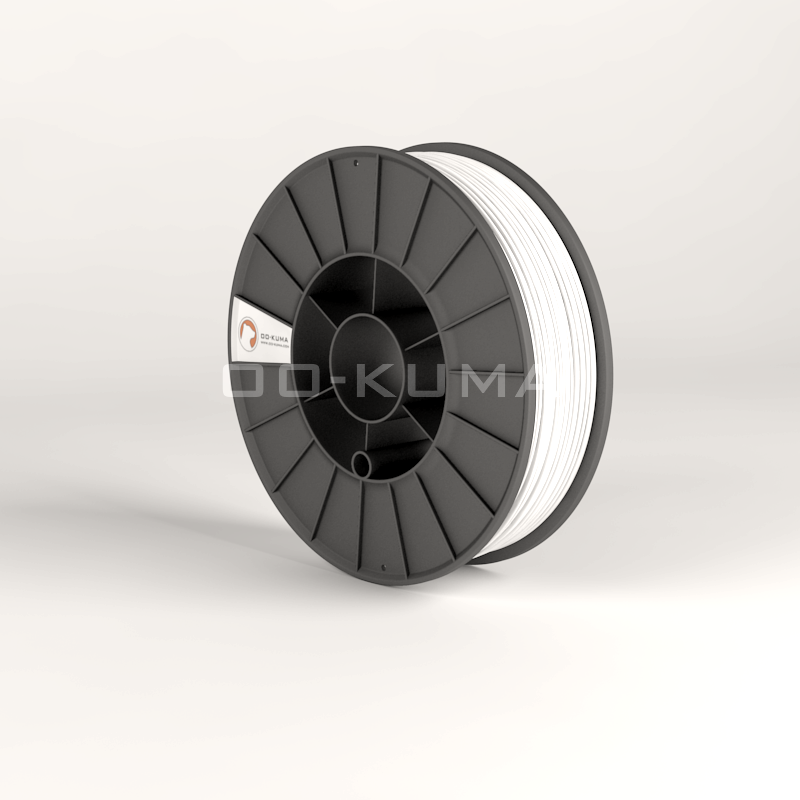 Oo-kuma Soft  Solid White PLA 3.00 mm big spool