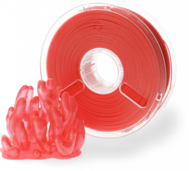 Polymaker PolyPlus Translucent Red PLA 2.85 mm