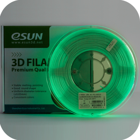ESUN  LUMINOUS Green ABS 3 mm 1kg