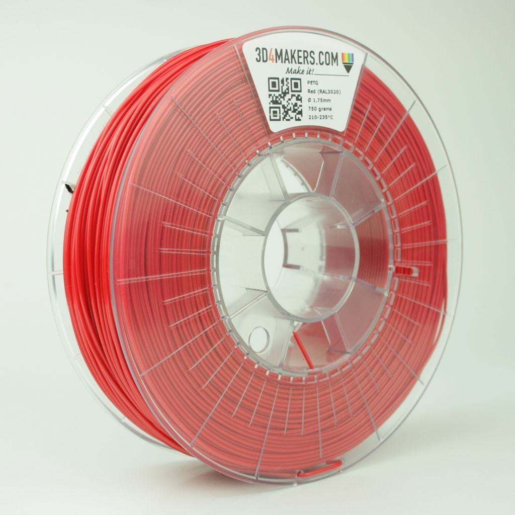 3D4Makers Red PETG Filament 1.75 mm