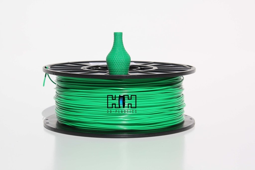 H and H 3d Plastics  Green PLA 1.75 mm