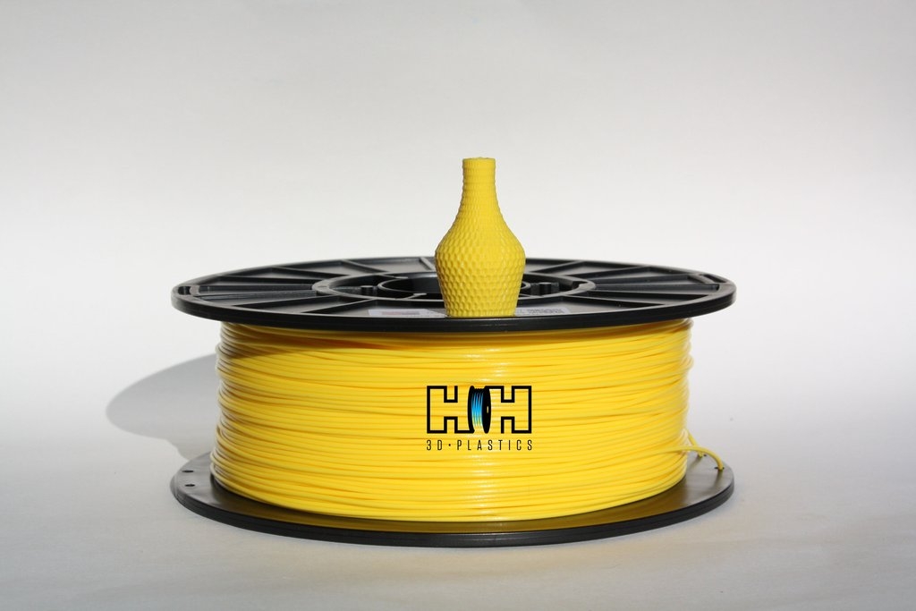H and H 3d Plastics  Yellow PLA 1.75 mm