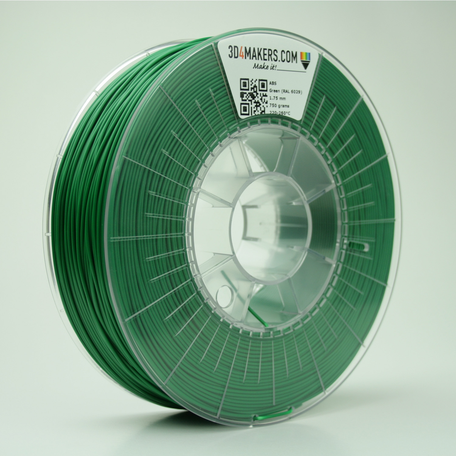 3D4Makers Green ABS Filament 2.85 mm