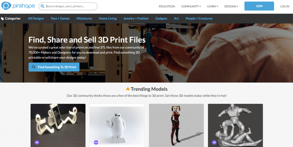 best website for 3d printing models
